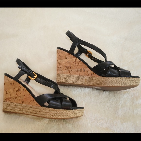 Prada wedge sandals, size 39 IT - Picture 5 of 7